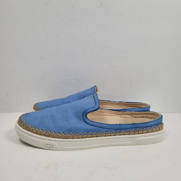 UGG Women’s Caleel Blue Espadrille Slip-On Mule Shoes S/N1010102 US Size  8.5 - Picture 2 of 8